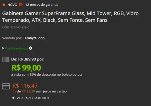 Imagem na descrição da promoção