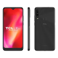 Smartphone tcl L10 lite Cinza Titânio Tela 6.22 Dual 4G 32GB + 2GB Ram Octa-Core Câmera Dupla + Capa e Película Originais