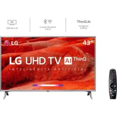 [AME R$1349] Smart TV Led 43'' LG 43UM7500 Ultra HD 4K Thinq AI | R$1500
