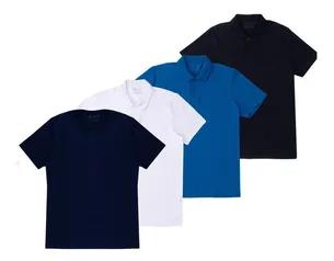 Kit 4 Polos Masculina - Basicamente - Sortido | R$96