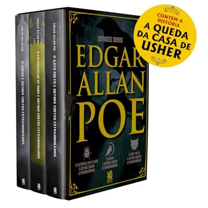 Grandes Obras de Edgar Allan Poe - Box com 3 Livros