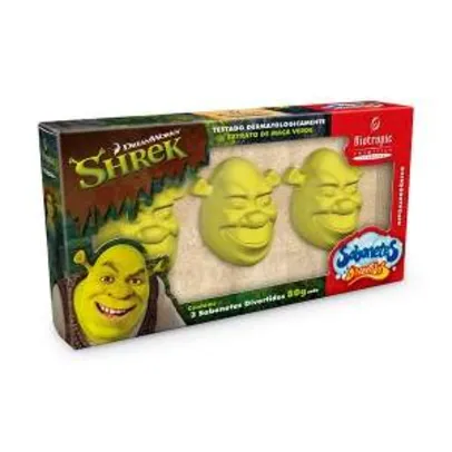 [NETFARMA] Kit: 3 Sabonetes Biotropic Shrek - R$5