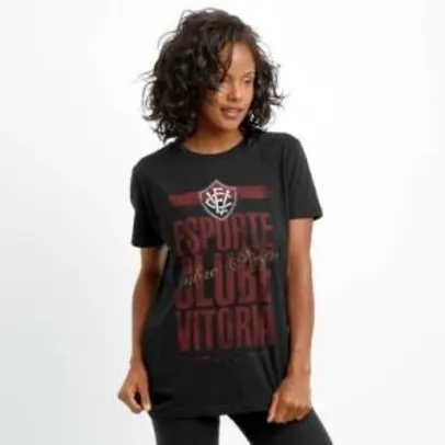 Camiseta Vitória Rubro Negro Feminina