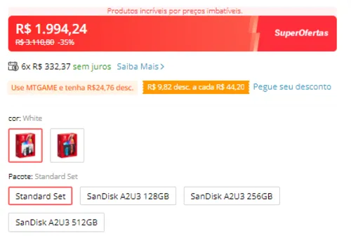 Imagem na descrição da promoção