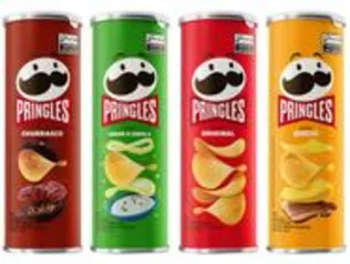 Kit Batata Pringles Queijo 109g + Churrasco - 109g + Creme e Cebola 109g + Original 104g