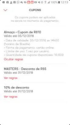 [CUPOM IFOOD SELECIONADOS SEM MÍNIMO ] VÁLIDO ATÉ AS 14:00