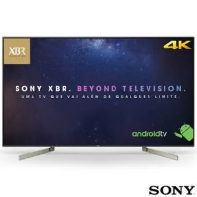 Smart TV 4K Sony LED 55  X-Motion Clarity, 4K X-Reality Pro, UpScalling e Wi-Fi - XBR-55X905F