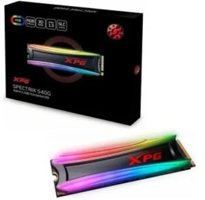 SSD Adata XPG Spectrix S40G 512GB, M.2, Leitura 3500MB/s, Gravação 2400MB/s - R$600