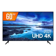 SMART TV 60 SAMSUNG UN60AU7700 CRYSTAL UHD 4K 3HDMI 1USB CINZA