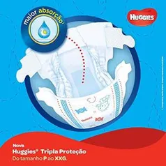 Huggies Fralda Tripla Proteção Hiper G, 78 Fraldas | R$40