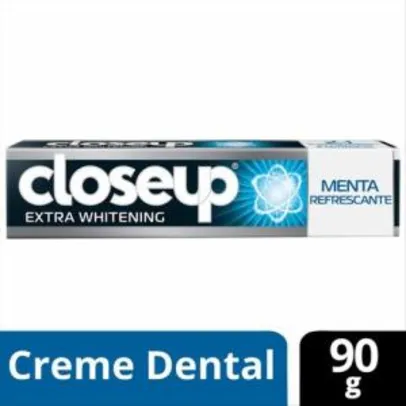 Creme Dental Closeup Extra Whitening Menta Refrescante 90g | R$ 1,75