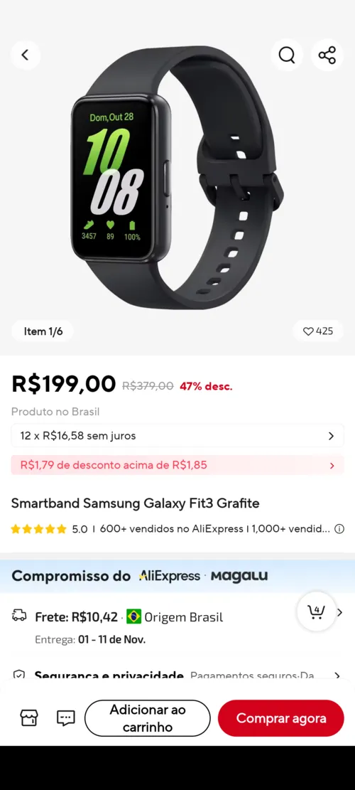 Imagem na descrição da promoção