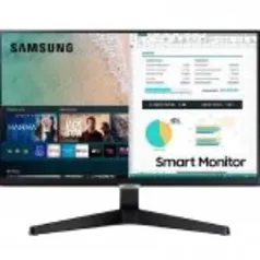 Smart Monitor Samsung 24" FHD Série M5 Tizen, HDMI, HDR, LS24AM506NLMZD 60Hz 14ms