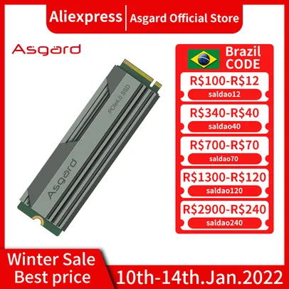 SSD Asgard An4 Solid State Hard Gen4x4 M.2 2280 Pcle 4.0 Nvme 1tb Internal Hard Disk For Desktop Laptop 