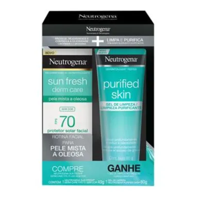 Protetor Solar Neutrogena + Gel de Limpeza Neutrogena