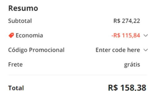 Imagem na descrição da promoção