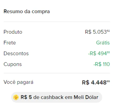 Imagem na descrição da promoção