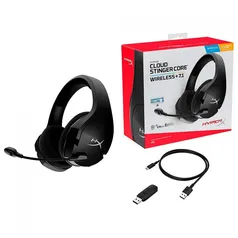 Headset Gamer Wireless HyperX Cloud Stinger Core, 7.1 Surround, USB, 40mm, Black, HHSS1C-BA-BK/G