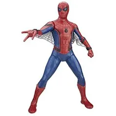 Spider-Man Boneco Figura de Ação Homem Aranha Eletrônico Vermelho/Azul/Cinza 16" | R$185