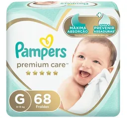 Fralda Pampers Premium Care Jumbo G 68 Unidades