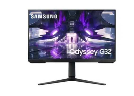 Monitor Gamer Samsung Odyssey G32 27" LED Full HD, 165 Hz, 1ms, HDMI/DisplayPort, FreeSync Premium, Ajuste de Altura, Preto - LS27AG320NLXZD