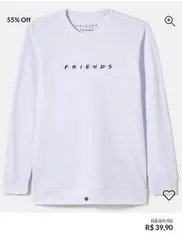 Camiseta Estampa Friends Branco