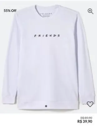 Camiseta Estampa Friends Branco