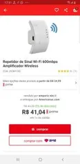 20,52 com Ame Repetidor de Sinal Wi-Fi 600mbps Amplificador Wireless