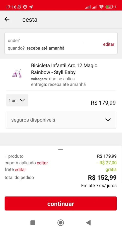 Imagem na descrição da promoção