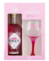 Kit Gin Torquay Pink Strawberry Mint 740 ml + 1 taça