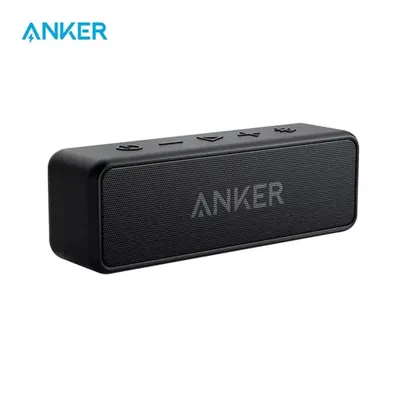 Caixa de som Bluetooth Anker Soundcore 2 com graves reforçados, resistente à água e 24h de bateria