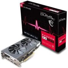 (13%Desconto)Placa de Video VGA AMD Sapphire RADEON RX 580 PULSE 4GB GDDR5 PCI-E Dual HDMI/DVI-D/Dual DP OC w/backplate