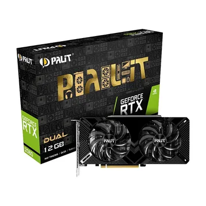 Placa de Vídeo Palit NVIDIA GeForce RTX 2060 Dual, 12GB, GDDR6, 192 Bits, HDMI e DisplayPort, DLSS, 