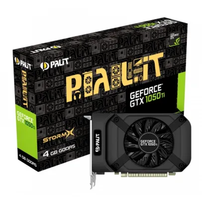 Placa de Vídeo Palit NVIDIA GeForce GTX 1050 Ti StormX, 4GB, GDDR5, 128bit, NE5105T018G1-1070F | R$1699