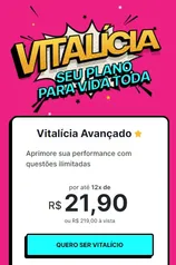 Assinatura VITALÍCIA Qconcursos.com - Plano Vitalícia Avançado