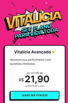 Assinatura VITALÍCIA Qconcursos.com - Plano Vitalícia Avançado