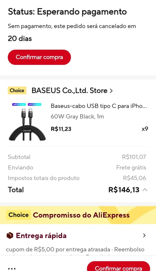 Imagem na descrição da promoção