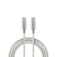 [Super R$21,5] Cabo USB-C em nylon 1,5m Intelbras EUCC 15NB Branco