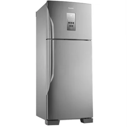 Geladeira/Refrigerador Panasonic 435 Litros NR-BT51PV3, Frost Free, 2 Portas, Econavi, Aço Escovado