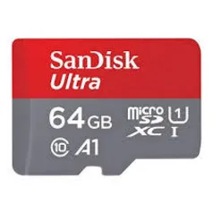 Cartão Micro SD 64GB SanDisk A1 Ultra Micro SDXC UHS-1 Professional Memory Card - R$64