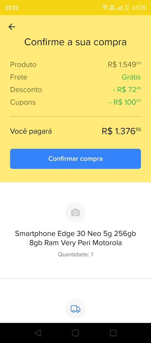 Imagem na descrição da promoção