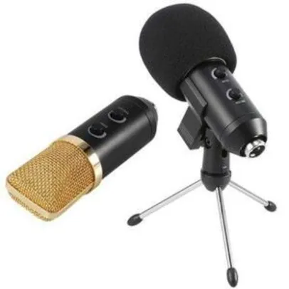 Microfone Condensador Usb Estúdio Bm100fx Pedestal Articulado Gt648 - Lorben R$164