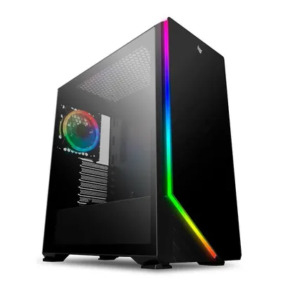 Gabinete Gamer Pichau Archangel X RGB Lateral Vidro, PGA-X01