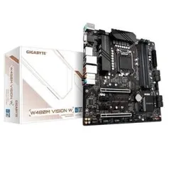 Placa-Mãe Gigabyte W480M VISION W, Intel LGA1200, mATX, DDR4 | R$1000