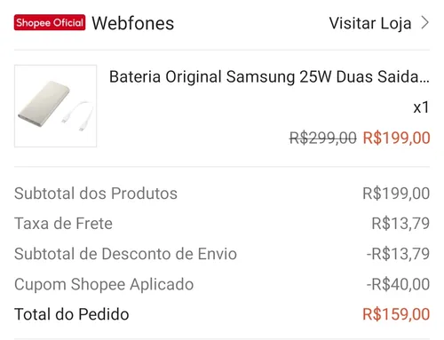 Imagem na descrição da promoção