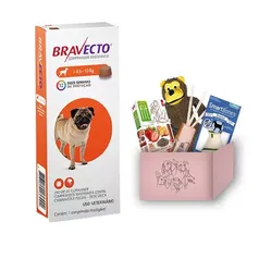 Bravecto Antipulgas e Carrapatos para Cães de 4,5 a 10kg Cheio de brindes