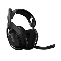 Headset Sem Fio ASTRO Gaming A50 + Base Station Gen 4 com Áudio Dolby para PS4, PC, Mac - Preto/Prata