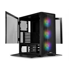 Gabinete Gamer Lian Li, Lancool II Mesh RGB, Mid Tower, Vidro Temperado, Black, S/Fonte, C/3 Fans