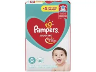 Fralda Pampers G 80 unidades | R$48 (App)