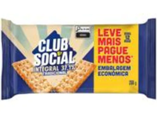 Biscoito Integral Tradicional Club Social